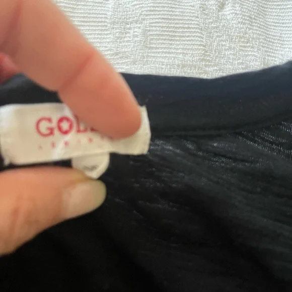 A Goldie Black Ruffled Top - Picture 2 of 3